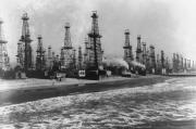 Oil wells in Venice, California, bringing oil up from beach area in 1952_size180.jpg